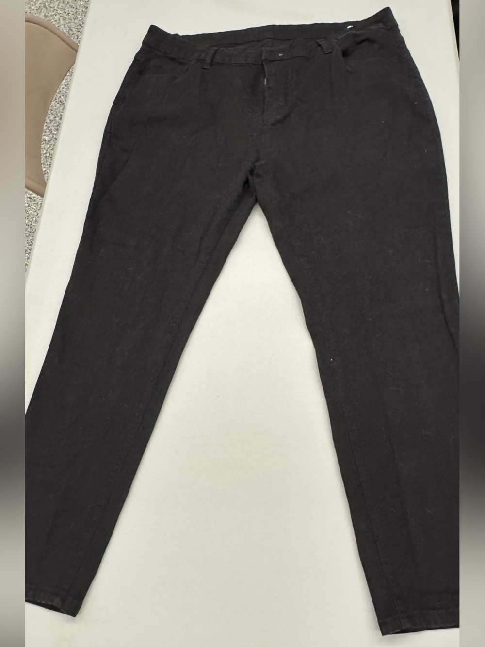 Black Women's Stretch Leggings - Plus Size Sleek Solid Black